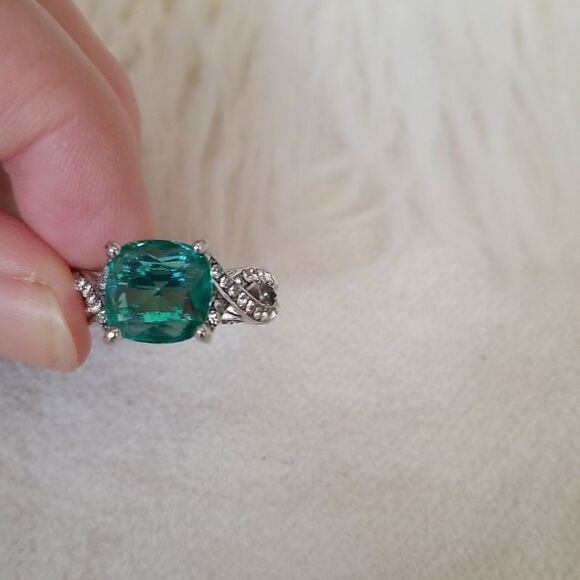 ❤ocean blue ring size 9 - Picture 6 of 7